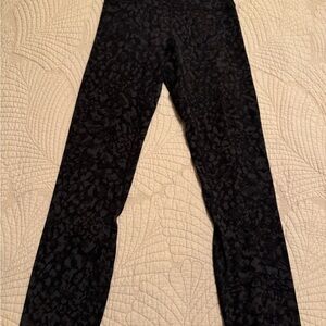 Lululemon Black Animal Print Leggings
